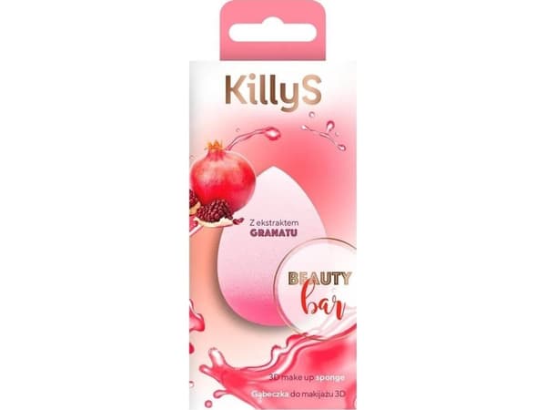 KILLYS_Beauty Bar 3D sminkesvamp med granatepleekstrakt