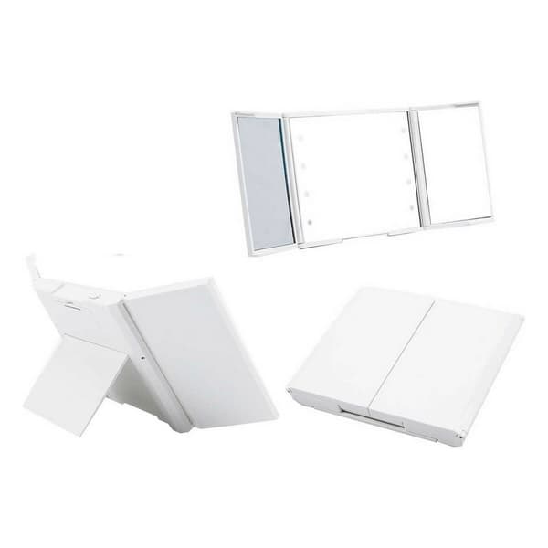 Fickspegel Berilo YXL2150-CC01 Vit ABS 1,5 x 9,5 x 11,5 cm LED Ljus (12 antal)