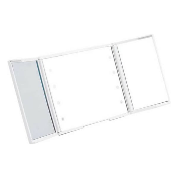 Fickspegel Berilo YXL2150-CC01 Vit ABS 1,5 x 9,5 x 11,5 cm LED Ljus (12 antal)
