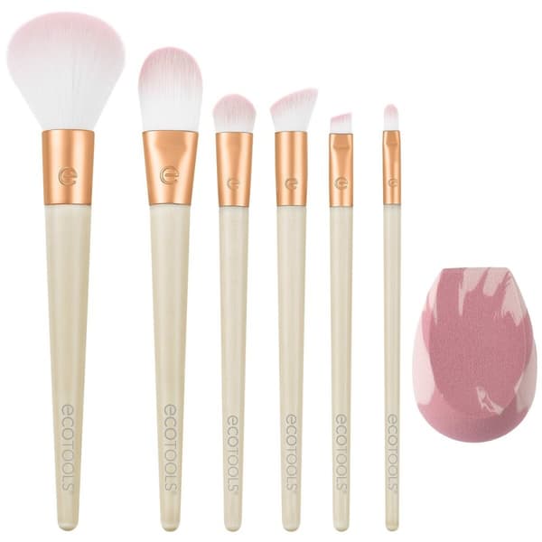 Sett med Sminkebørster Ecotools Wrapped In Glow Begrenset utgave 7 Deler