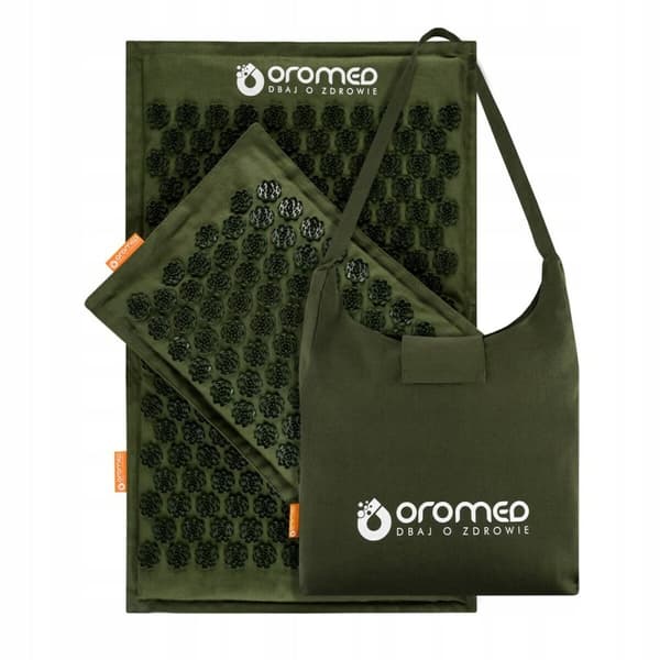 Vadderad Akupressurmatta Oromed ORO-HEALTH Grön 43 x 67 cm