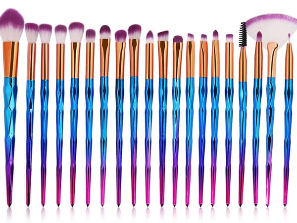 Sminkborstar Set - Smink Borstar - 20-delar