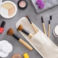 Miniatyrbillede 2 af 11: Sæt med makeup børster i træ med bæretaske Miset InnovaGoods 5 enheder