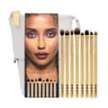 Miniatyrbilde 1 av 3: Swati® Luxe Eye Make-Up Penselsett Gull 8 stk