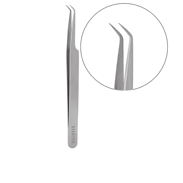 NANOLASH L-shaped eyelash tweezers 1 u