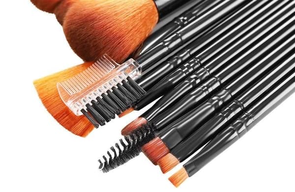 Sminkborstar 12-Pack med Fodral