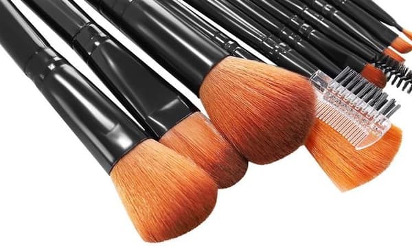 Sminkborstar 12-Pack med Fodral