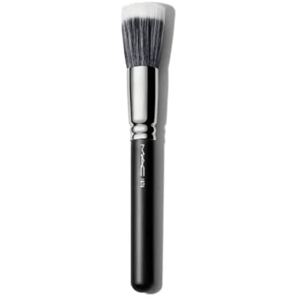 Pulverborste - MAC - 187S Duo Fiber - Mjuk - Svart - För perfekt makeup