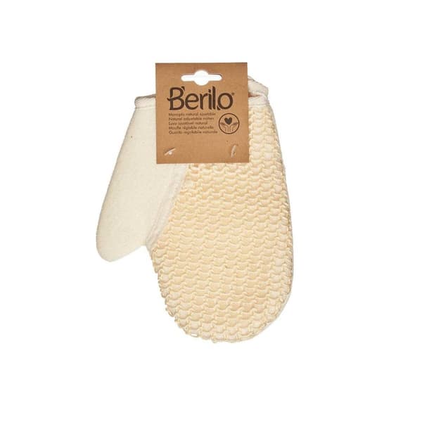 Skrubbehandske Berilo B7083-10 Hvid Beige (12 enheder)