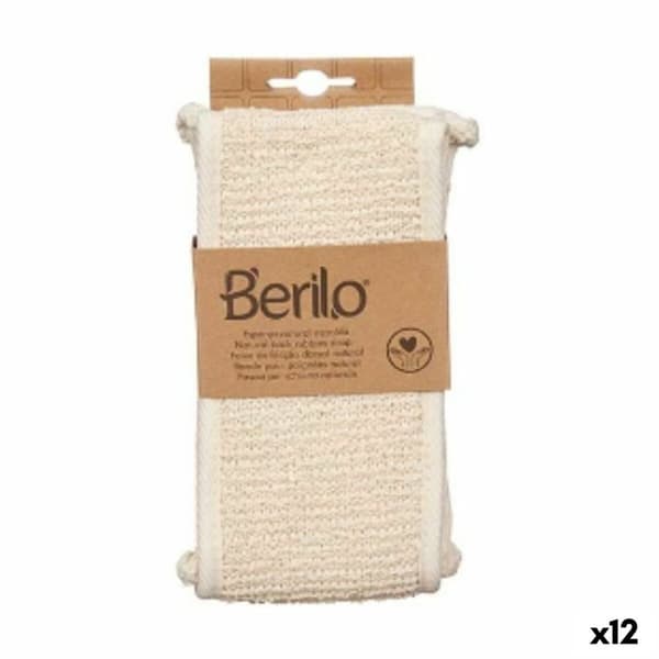 Massagesvamp Berilo B7081-16 Hvid Beige (12 enheder)