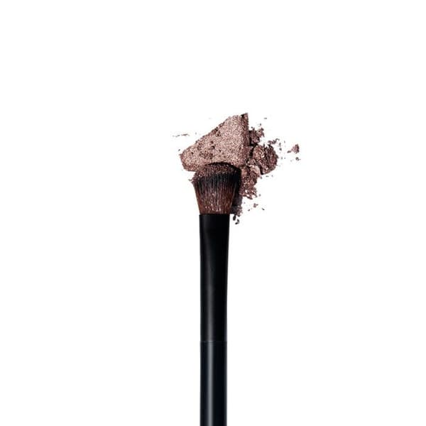 Ögonbrynspensel - NYX Professional Makeup - Pro Dual Brow Brush - Syntetiska fibrer - Svart - Tät rundad