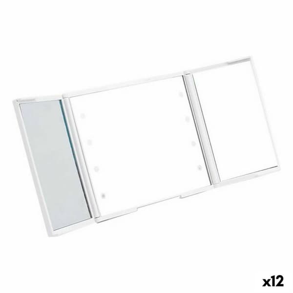 Fickspegel Berilo YXL2150-CC01 Vit ABS 1,5 x 9,5 x 11,5 cm LED Ljus (12 antal)