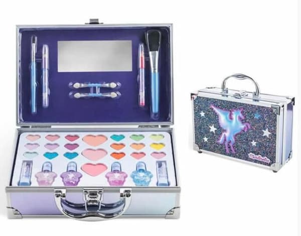 MARTINELIA GALAXY DREAMS Makeup Väska Barn - 31 Bit, Tvättbara Kosmetika - Perfekt för Fester