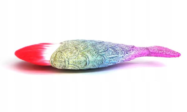 Rybka Mermaid Ombre-borste för smink, dammtorkning, Ombre