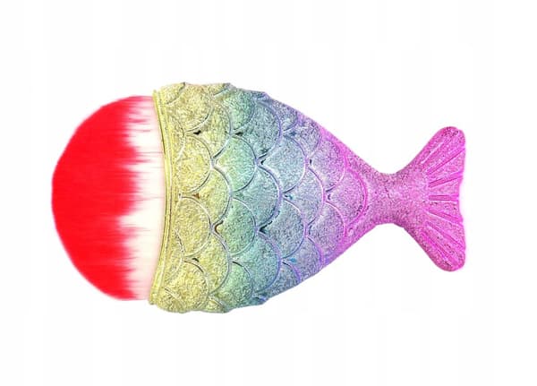 Rybka Mermaid Ombre-borste för smink, dammtorkning, Ombre