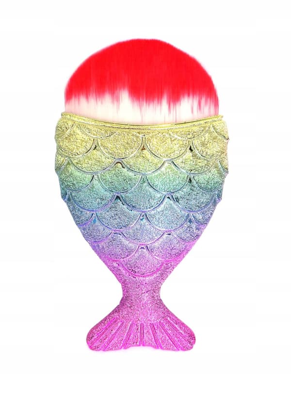 Rybka Mermaid Ombre-borste för smink, dammtorkning, Ombre