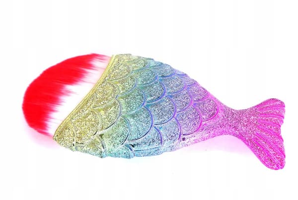 Rybka Mermaid Ombre-borste för smink, dammtorkning, Ombre
