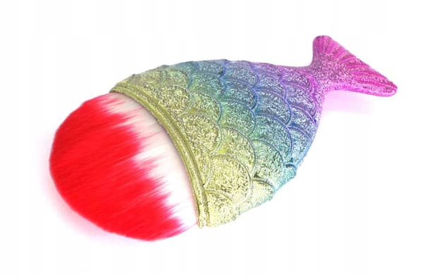 Rybka Mermaid Ombre-borste för smink, dammtorkning, Ombre