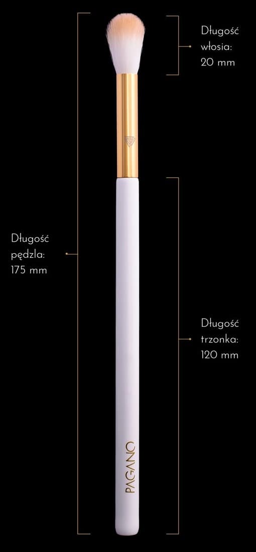PAGANO Professionell ögonskuggsblandningsborste