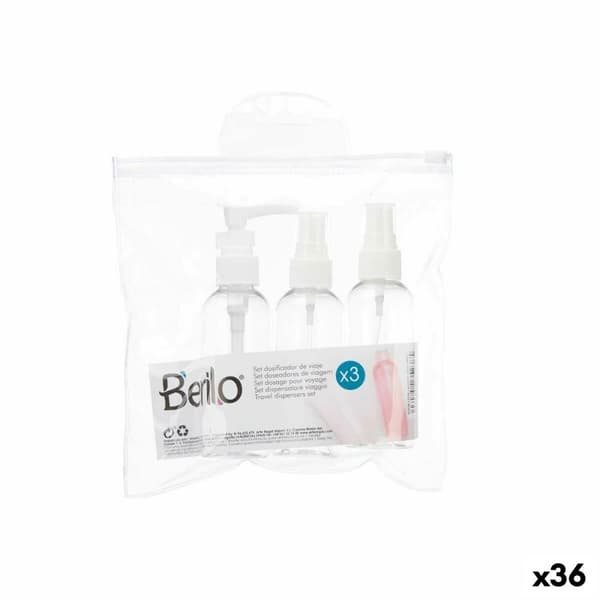 Rejsesæt Berilo CH56289 Hvid Gennemsigtig Plastik (36 Enheder)