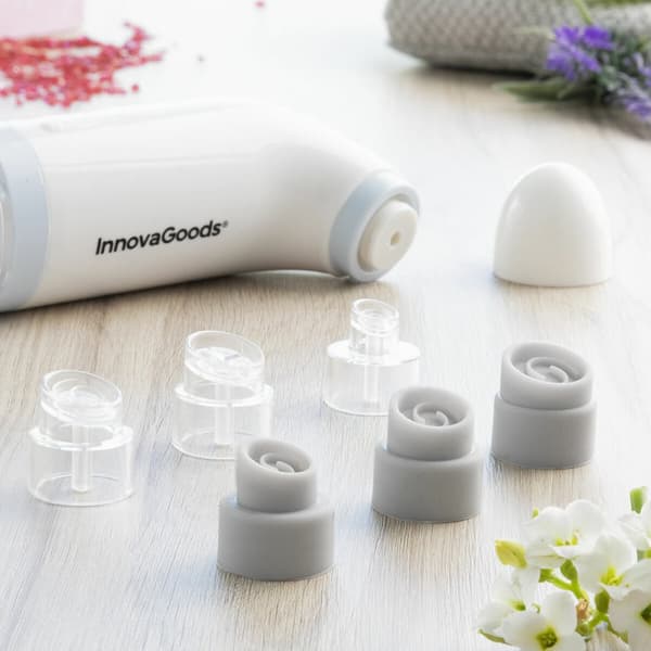 BRUGT Genopladelig ansigtsrens Hydro-cleanser til rensning af urenheder i ansigtet InnovaGoods Hyser Hvid (Refurbished B)