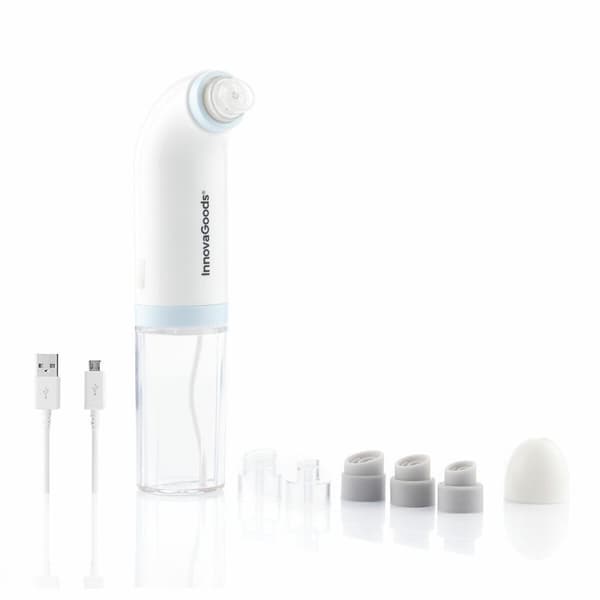 BRUGT Genopladelig ansigtsrens Hydro-cleanser til rensning af urenheder i ansigtet InnovaGoods Hyser Hvid (Refurbished B)