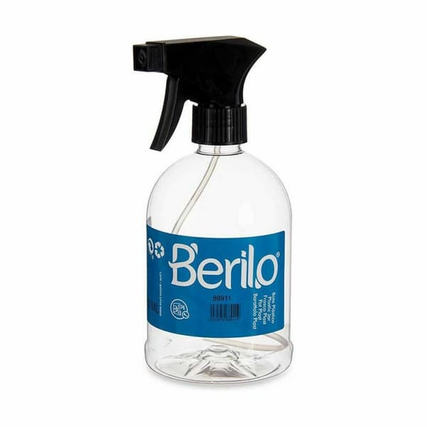 Sprayflaske Berilo SE1205-ROCIADOR Sort Gennemsigtig Plastik 500 ml (12 enheder)