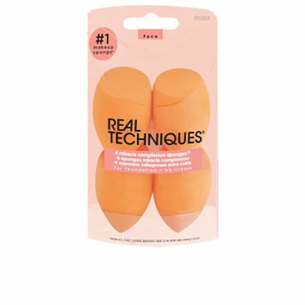 Sminkebørste Real Techniques MIRACLE COMPLEXION 4 Deler