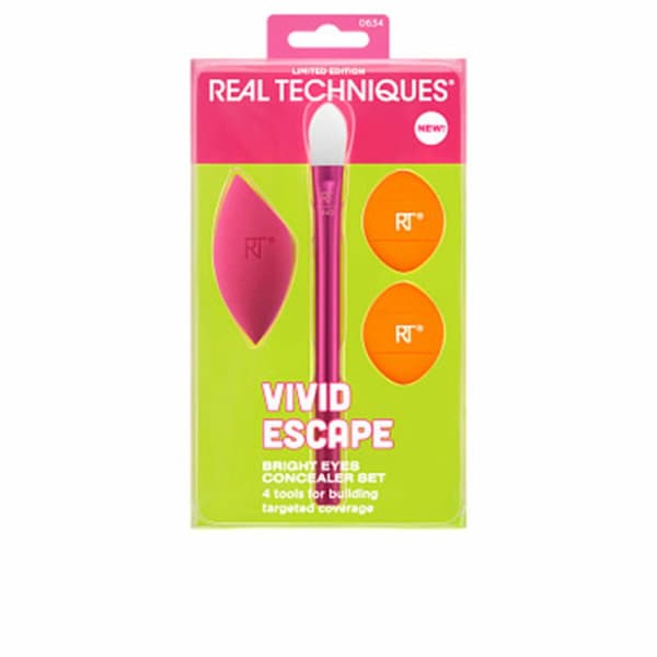 Sminkebørste Real Techniques VIVID ESCAPE 4 Deler