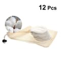 Miniatyrbild 3 av 4: 12 st Makeup Remover Bomullskuddar Återanvändbara Tvättbara Runda Bambu Kol Ansiktsrengöringsdynor med Ran Bag