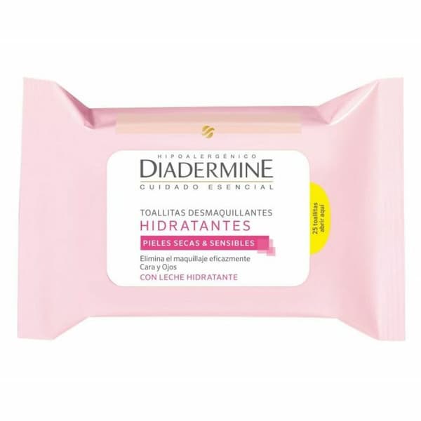 Makeup renseservietter Diadermine Fugtgivende 25 enheder
