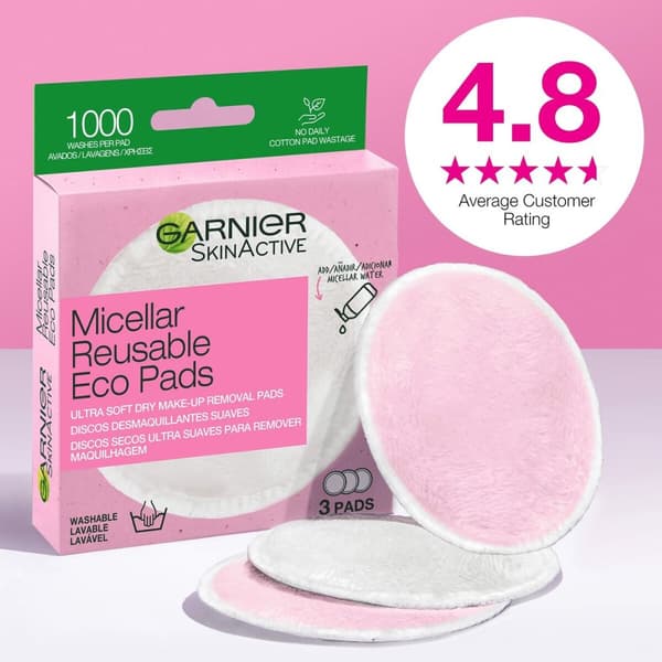 Sminkefjernede Puter Garnier Skinactive Kan vaskes