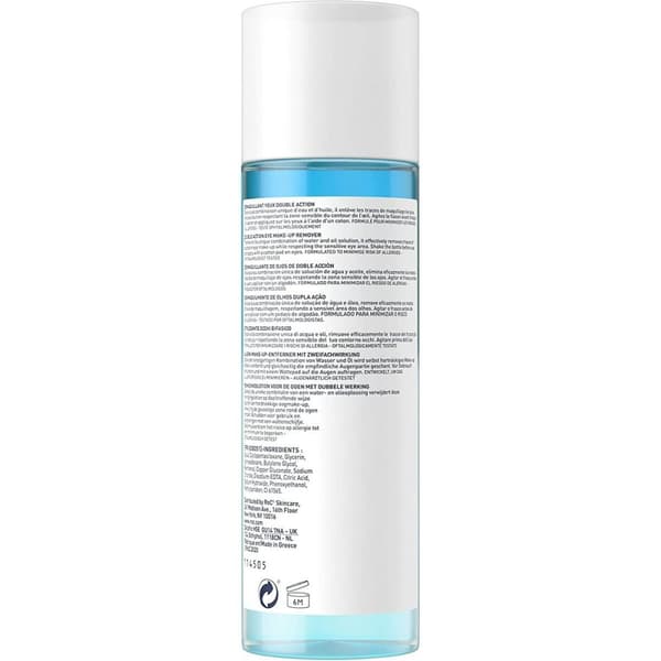 Silmämeikinpoistoaine Roc Desmaquillante De Ojos Kaksoisvaikutus 125 ml