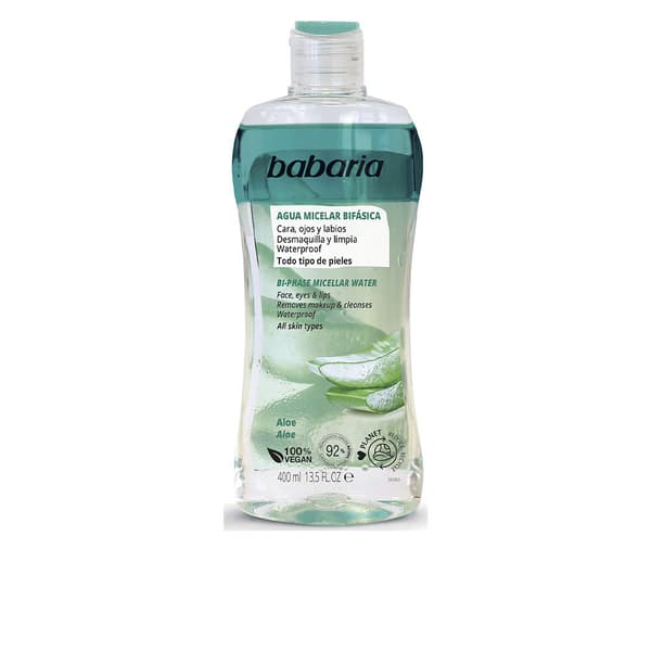 BABARIA BIPHASIC MAKE-UP REMOVER micellar water aloe vera 400 ml