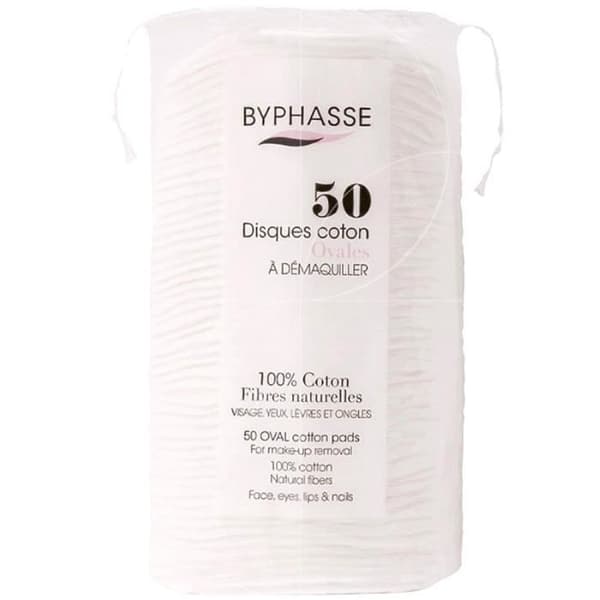 100% bomull naturfiberskivor - BYPHASSE - Oval