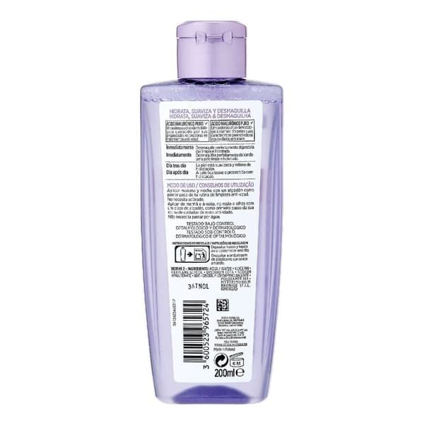 Meikinpoisto misellivesi Revitalift L'Oreal Make Up Täytteet kasvojuonteisiin (200 ml)