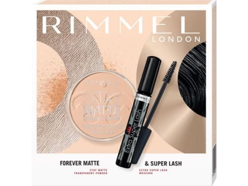 Rimmel Rimmel Gift set Forever Matte & Super Lash (Extra Super Lash mascara 12ml + Stay Matte powder 14g)