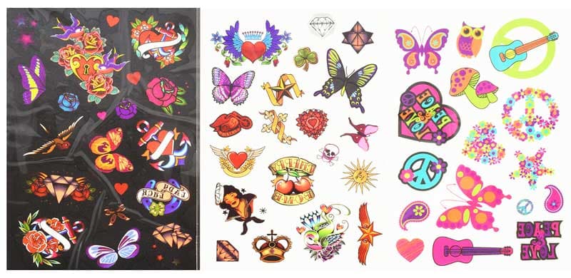 Tatueringar Fun till barn vissa lyser i mörkret