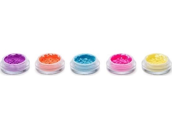 MAKEUP REVOLUTION_SET Creator Artist Loose Pigment Pots set of loose powders Purple, Coral, Blue, Pink, Yellow 5x0.8g