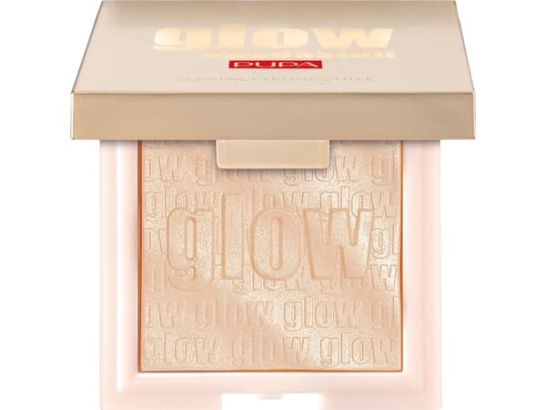 Pupa, Glow Obsession, Illuminating, Blush Highlighter Compact, 100, Light Gold, 6 g