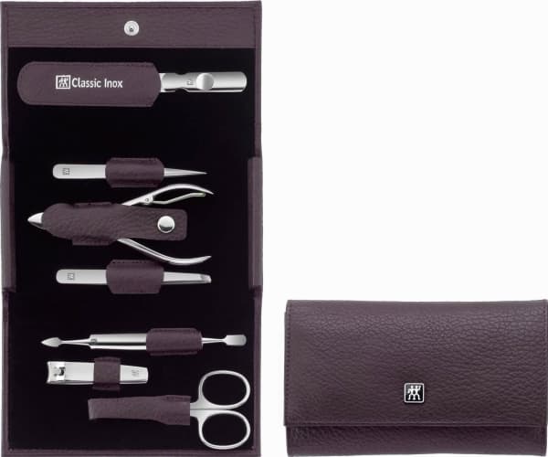 Zwilling 97646-008-0 Classic Inox Etui aus Rindleder 7-teilig lila lilac