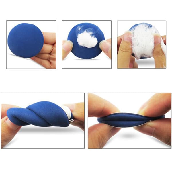 3-Pack Premium Ansiktspuff Kosmetisk Svamp
