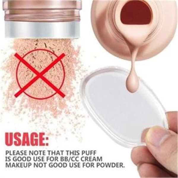 Beauty Silikon Makeup Sponge Applicator Foundation Blender Cosmetic Puff Tool