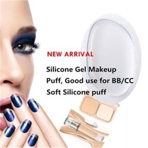 Beauty Silikon Makeup Sponge Applicator Foundation Blender Cosmetic Puff Tool