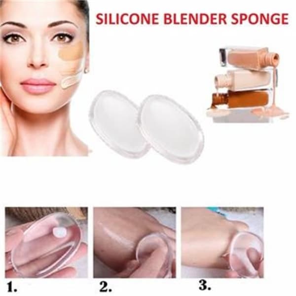 Beauty Silikon Makeup Sponge Applicator Foundation Blender Cosmetic Puff Tool