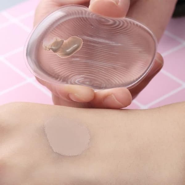 Cosmetic Powder Silicone Puff Foundation Gel Clear BB Cream Sponge Makeup