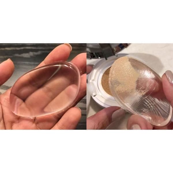 Silisponge Ny Transparent Silikon Makeup Svamp Hygien Skönhet Kosmetisk vård Ansikte Hud Kropp