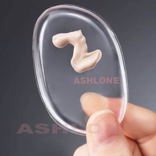 Silisponge Ny Transparent Silikon Makeup Svamp Hygien Skönhet Kosmetisk vård Ansikte Hud Kropp