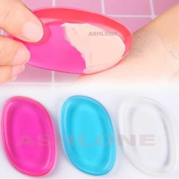 Original Silisponge Transparent Silikon Makeup Svamp Hygien Skönhet Kosmetisk vård BB Cream Rosa Färg
