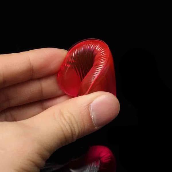 Klar silikongel puff puff svamp för kosmetiska verktyg RÖD